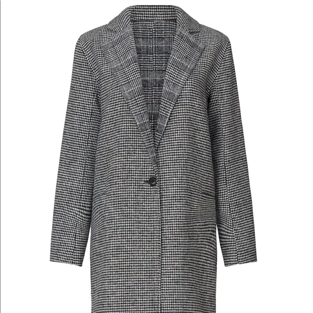 Houndstooth Coat- wool - Picture 2 of 6